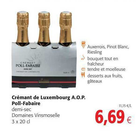 crémant de luxembourg a.o.p. poll-fabaire