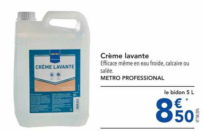 crème lavante metro professional
