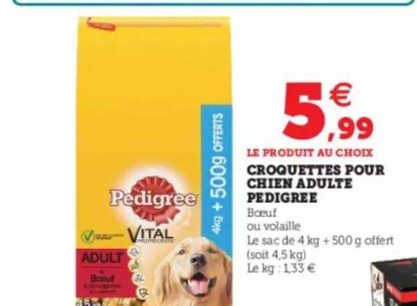 Croquettes Pour Chien Adulte Pedigree