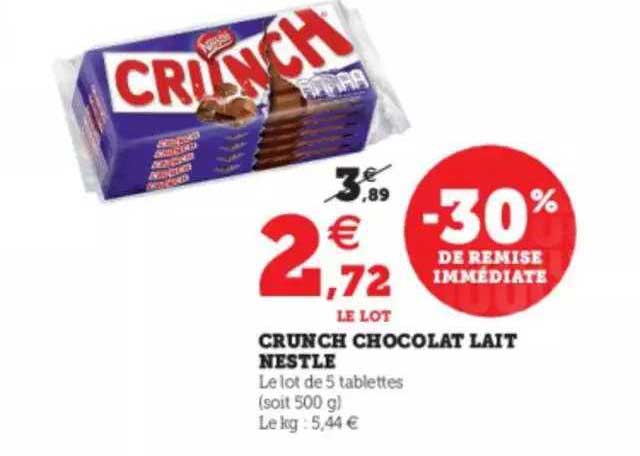 Crunch Chocolat Lait Nestlé