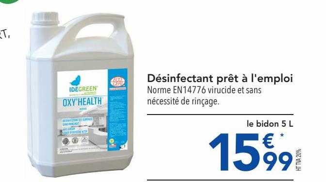 désinfectant prêt à l'emploi