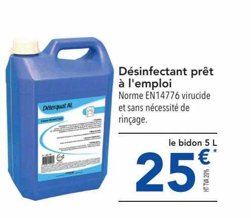 désinfectant prêt à l'emploi