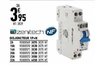 disjonctuer 1p+n zenitech