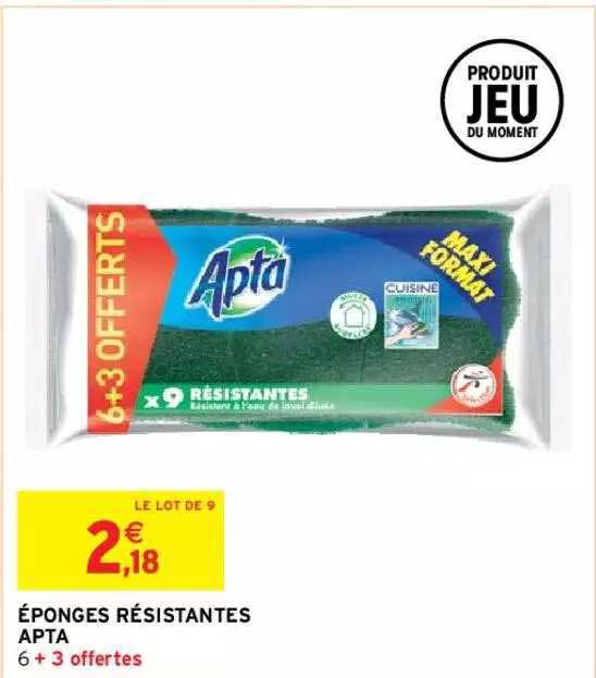 éponges Résistantes Apta