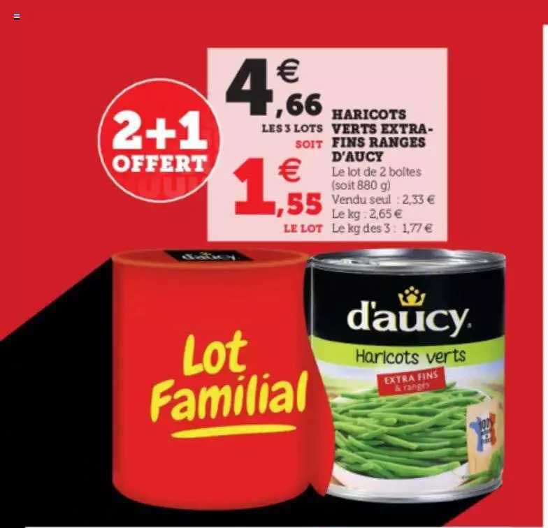 Haricots Verts Extra-fins Rangés D'aucy
