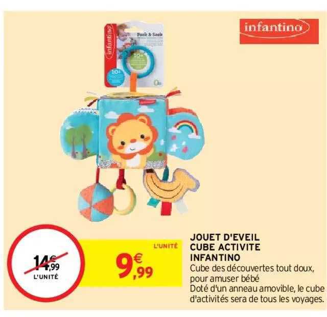 jouet d'éveil cube activité infantino