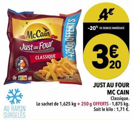 jus au four mc cain