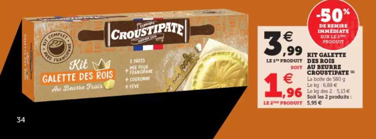 kit galette dès rois au beurre croustipate