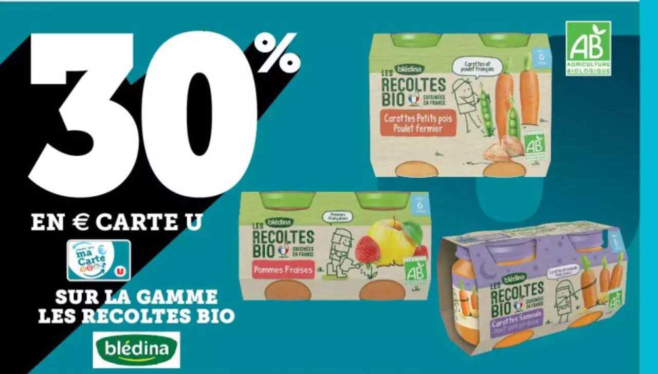 la gamme les récoltes bio blédina