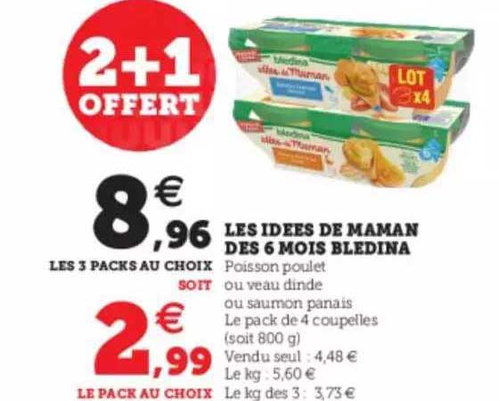 les idées de maman dès 3 mois blédina