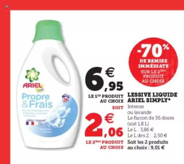 lessive liquide ariel simply