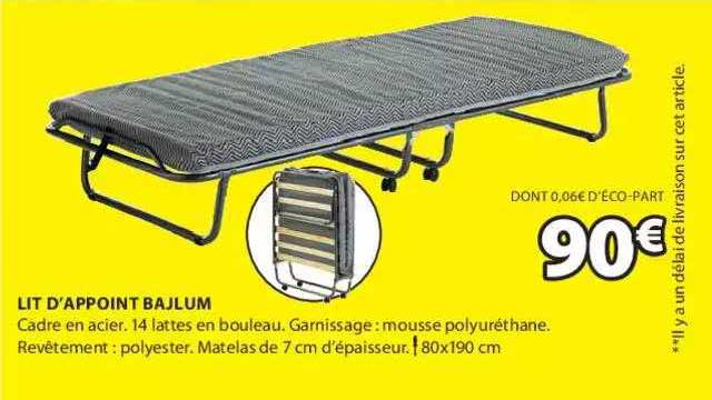 lit d'appoint bajlum