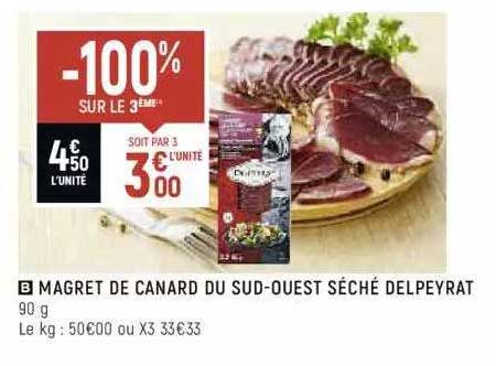 magret de canard du sud-ouest séché delpeyrat