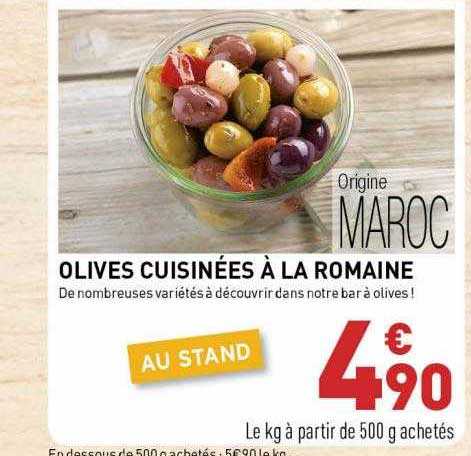 Olives Cuisinées à La Romaine