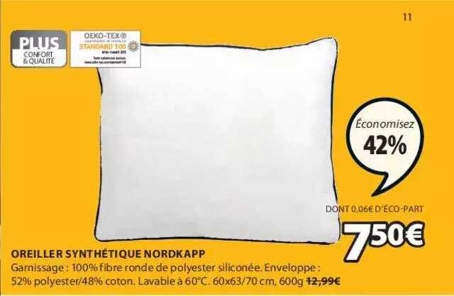 Oreiller Synthétique Nordkapp