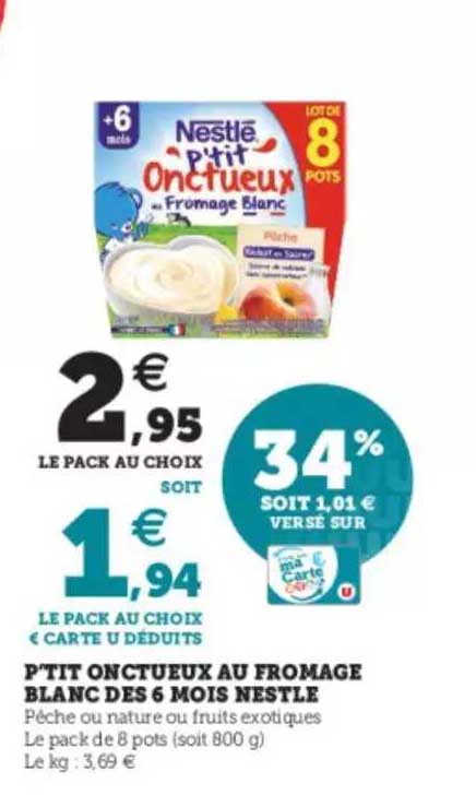 p'tit onctueux au fromage blanc dès 6 mois nestlé