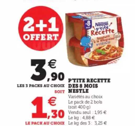 p'tite recette dès 8 mois nestlé