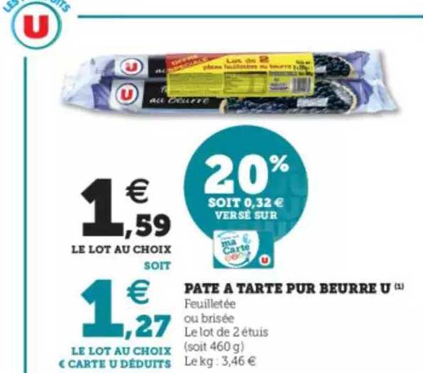 Pâte à Tarte Pur Beurre U