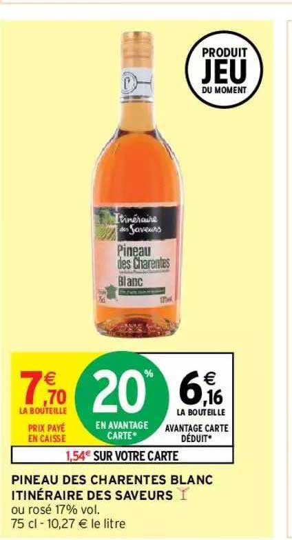 pineau des charentes blanc itinéraire des saveurs
