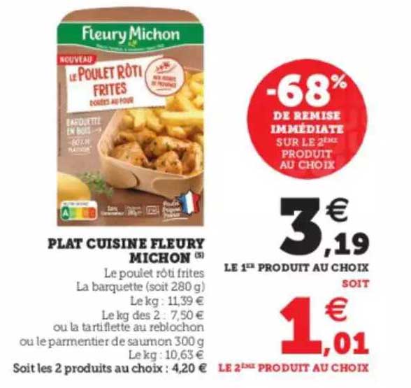 plat cuisiné fleury michon