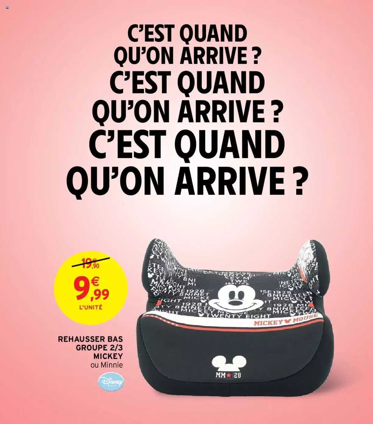 Rehausser Bas Groupe 2-3 Mickey