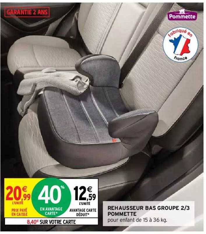 rehausseur bas groupe 2-3 pommette