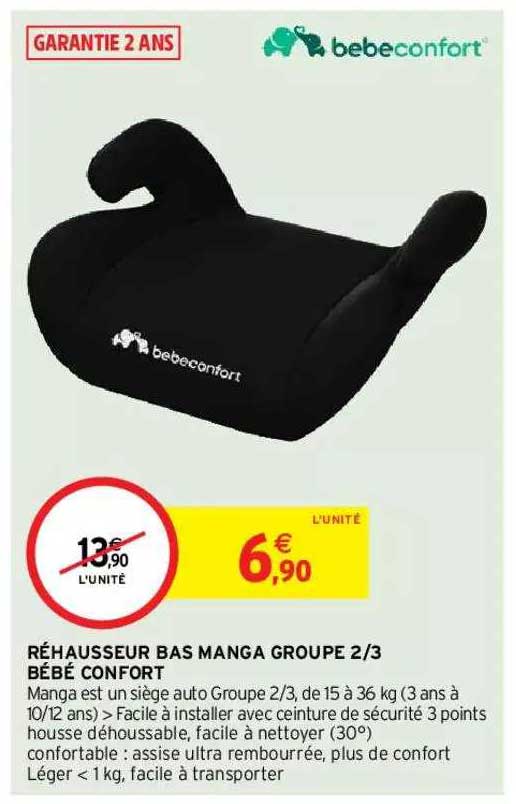 réhausseur bas manga groupe 2-3 bébé confort