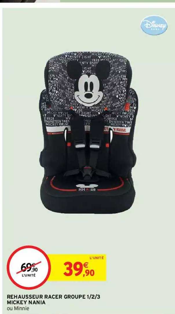 rehausseur racer groupe 1-2-3 mickey nania