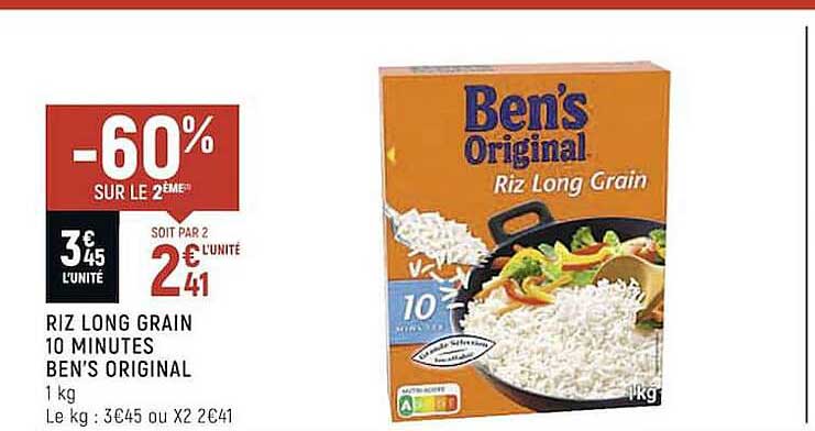 riz long grain 10 minutes ben's original