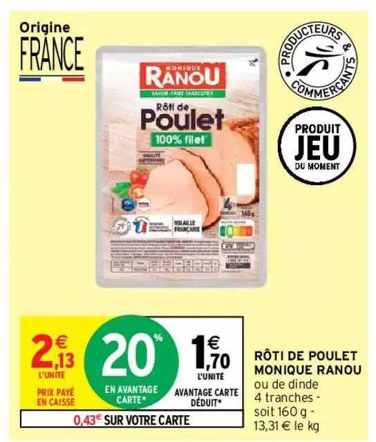 rôti de poulet monique ranou