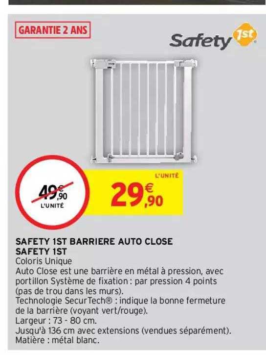 safety 1st barrière auto close safety 1st