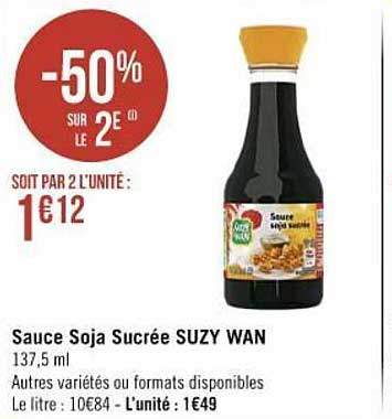 sauce soja sucrée suzy wan