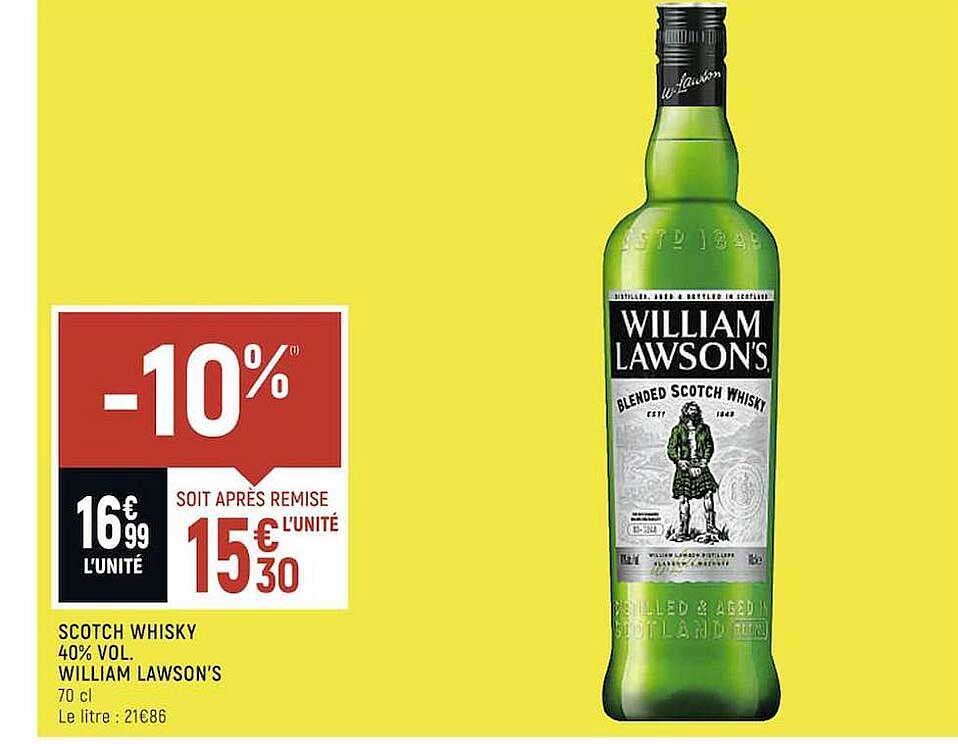 scotch whisky 40% vol. william lawson's