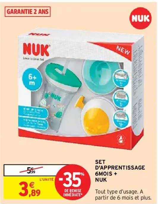 set d'apprentissage 6 mois + nuk