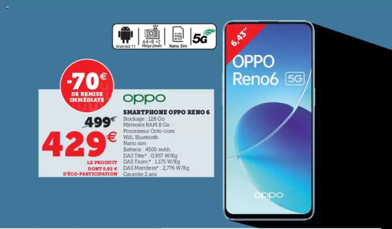 Smartphone Oppo Reno 6