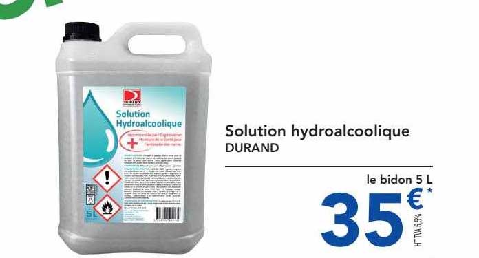 solution hydroalcoolique durand