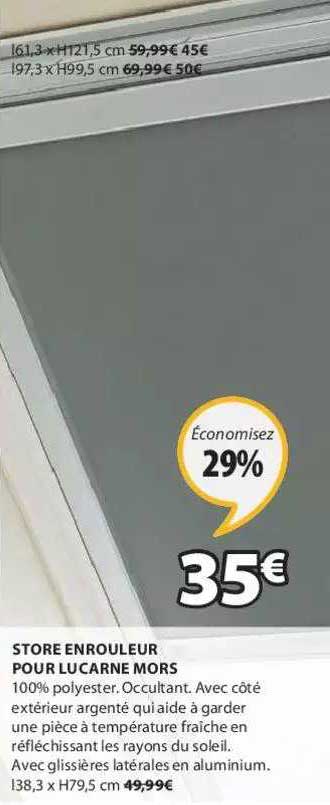 Store Enrouleur Pour Lucarne Mors