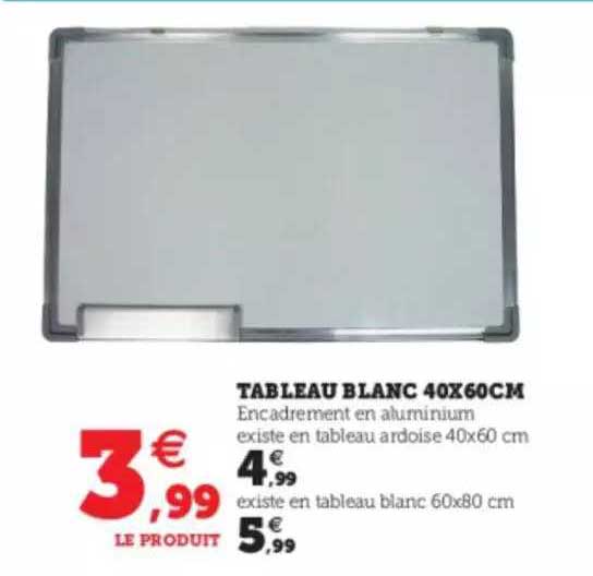 tableau blanc 40x60cm