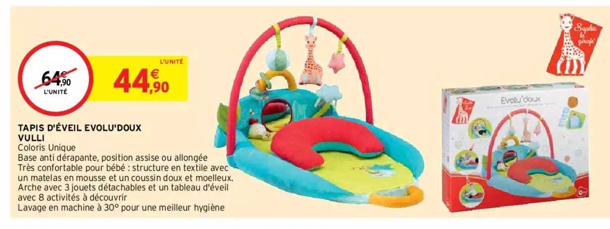 tapis d'éveil evolu'doux vulli