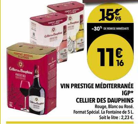 Vin Prestige Méditerranée Igp Cellier Des Dauphins