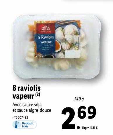 8 Raviolis Vapeur