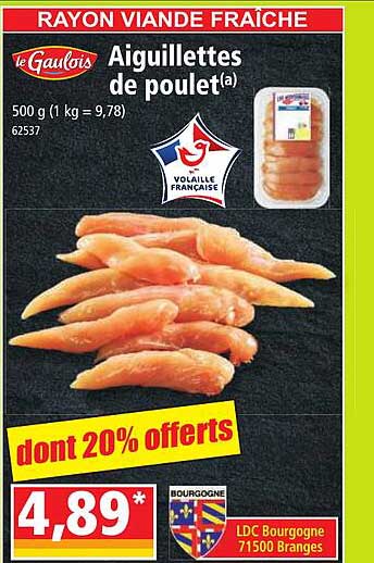Aiguillettes De Poulet Le Gaulois