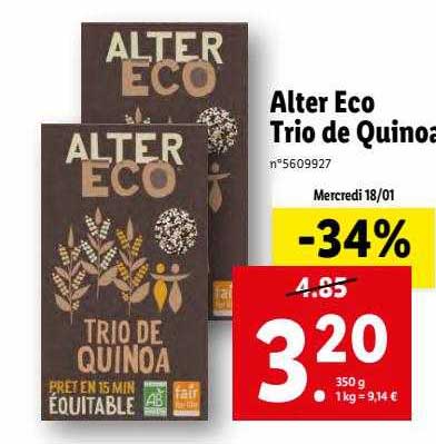 Alter Eco Trio De Quinoa