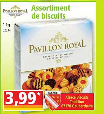 assortiment de biscuits pavillon royal