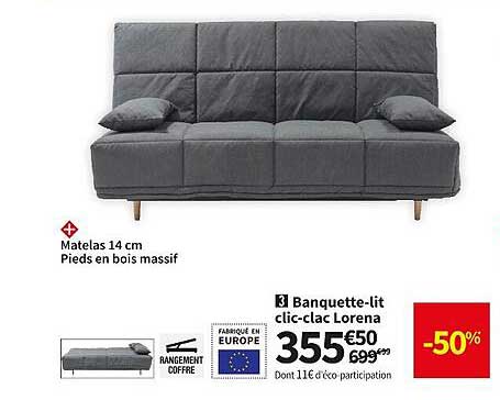 banquette-lit clic-clac lorena