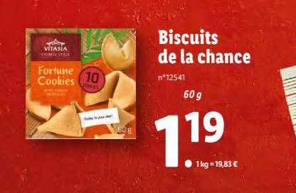 biscuits de la chance vitasia