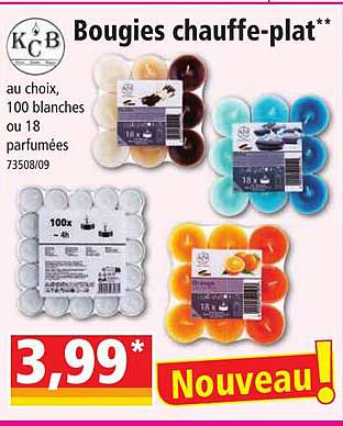 bougies chauffe-plat kcb