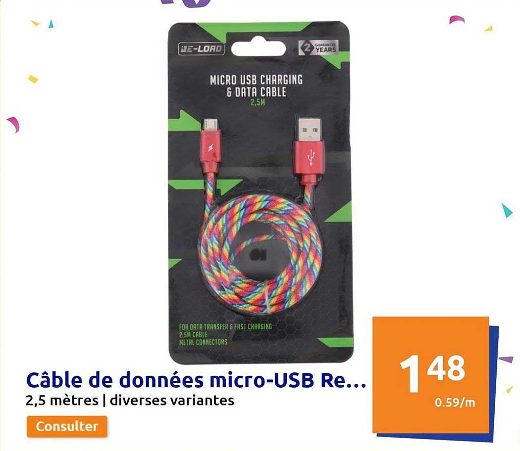 câble de données micro-usb re....