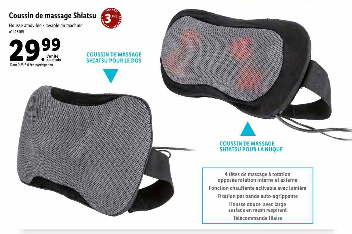 Coussin De Massage Shiatsu
