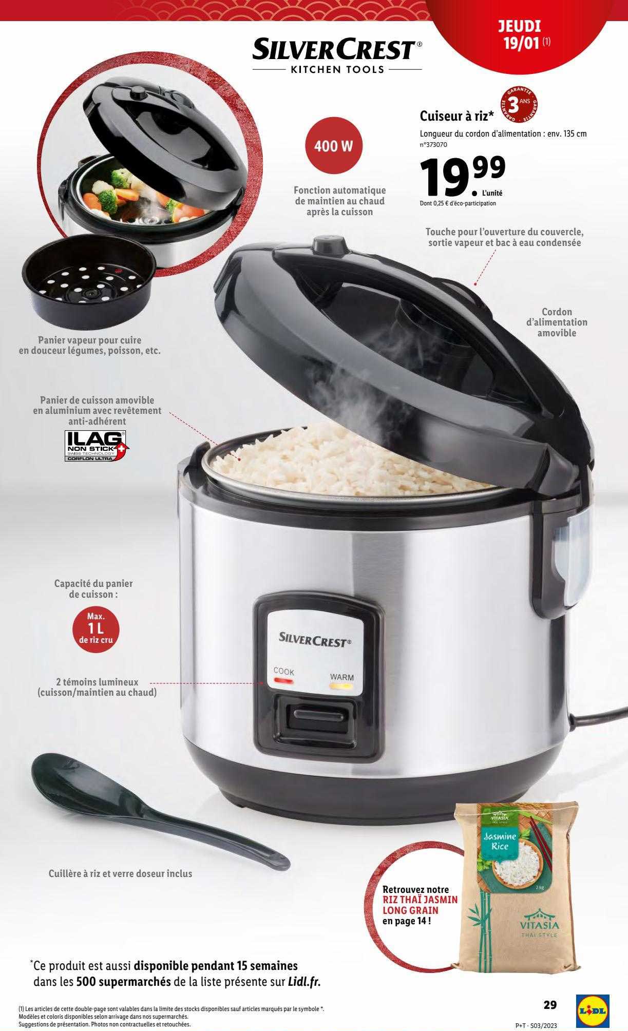 cuiseur à riz silver crest